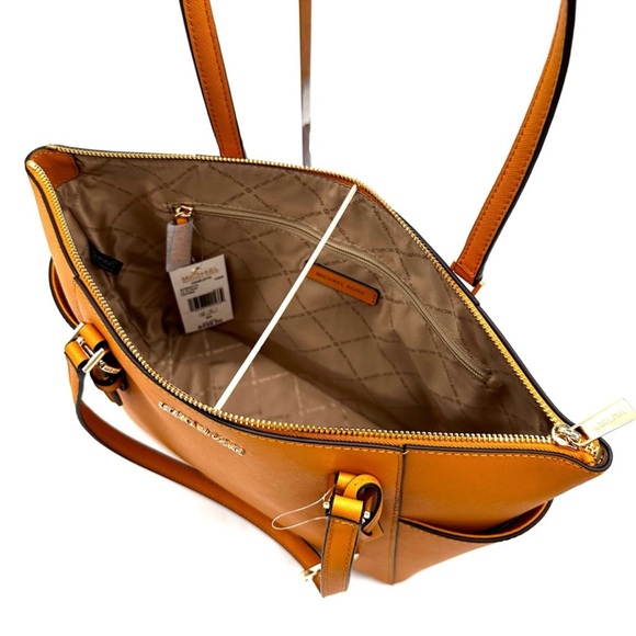 Michael Kors Large Charlotte Tote Bag Cider - Picture 9 of 12